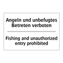 Angeln und unbefugtes Betreten /.../ - Fishing and unauthorized entry /.../