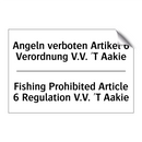 Angeln verboten Artikel 6 Verordnung /.../ - Fishing Prohibited Article 6 Regulation /.../