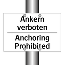 Ankern verboten - Anchoring Prohibited