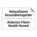 Asbestfasern Gesundheitsgefahr - Asbestos Fibers Health Hazard