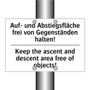 Auf- und Abstiegsfläche frei von /.../ - Keep the ascent and descent area /.../