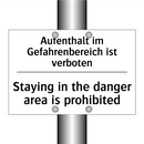Aufenthalt im Gefahrenbereich /.../ - Staying in the danger area is /.../