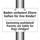 Baden verboten! Eltern haften /.../ - Swimming prohibited! Parents are /.../