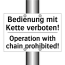 Bedienung mit Kette verboten! - Operation with chain prohibited!/.../