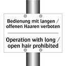 Bedienung mit langen / offenen /.../ - Operation with long / open hair /.../