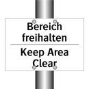 Bereich freihalten - Keep Area Clear