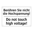 Berühren Sie nicht die Hochspannung!/.../ - Do not touch high voltage!