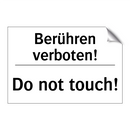 Berühren verboten! - Do not touch!
