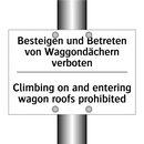 Besteigen und Betreten von Waggondächern /.../ - Climbing on and entering wagon /.../