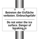 Betreten der Eisfläche verboten. /.../ - Do not enter the ice surface. /.../