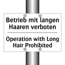 Betrieb mit langen Haaren verboten/.../ - Operation with Long Hair Prohibited/.../