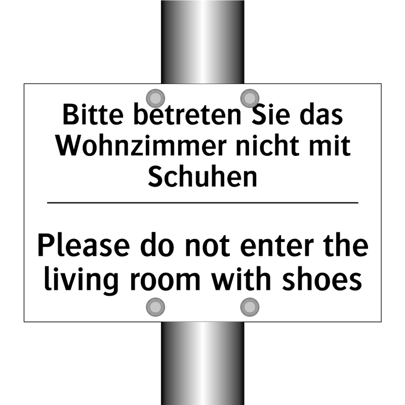 Bitte betreten Sie das Wohnzimmer /.../ - Please do not enter the living /.../