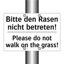 Bitte den Rasen nicht betreten!/.../ - Please do not walk on the grass!/.../