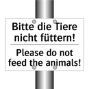 Bitte die Tiere nicht füttern! - Please do not feed the animals!/.../