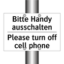 Bitte Handy ausschalten - Please turn off cell phone