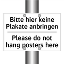 Bitte hier keine Plakate anbringen/.../ - Please do not hang posters here/.../