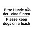 Bitte Hunde an der Leine führen/.../ - Please keep dogs on a leash