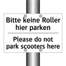 Bitte keine Roller hier parken - Please do not park scooters here/.../