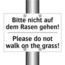 Bitte nicht auf dem Rasen gehen!/.../ - Please do not walk on the grass!/.../