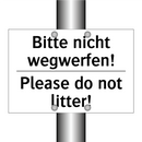 Bitte nicht wegwerfen! - Please do not litter!