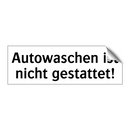Autowaschen ist nicht gestattet!