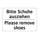 Bitte Schuhe ausziehen - Please remove shoes