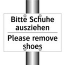 Bitte Schuhe ausziehen - Please remove shoes