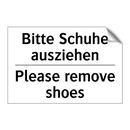 Bitte Schuhe ausziehen - Please remove shoes