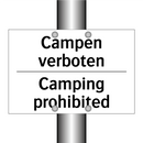 Campen verboten - Camping prohibited