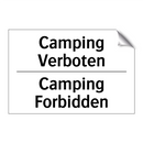 Camping Verboten - Camping Forbidden