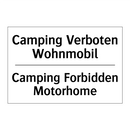 Camping Verboten Wohnmobil - Camping Forbidden Motorhome