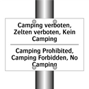 Camping verboten, Zelten verboten, /.../ - Camping Prohibited, Camping Forbidden, /.../