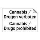 Cannabis / Drogen verboten - Cannabis / Drugs prohibited