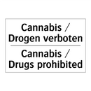 Cannabis / Drogen verboten - Cannabis / Drugs prohibited
