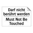 Darf nicht berührt werden - Must Not Be Touched