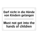 Darf nicht in die Hände von Kindern /.../ - Must not get into the hands of /.../