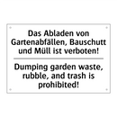 Das Abladen von Gartenabfällen, /.../ - Dumping garden waste, rubble, /.../