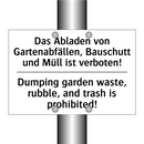 Das Abladen von Gartenabfällen, /.../ - Dumping garden waste, rubble, /.../