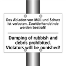 Das Abladen von Müll und Schutt /.../ - Dumping of rubbish and debris /.../