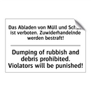 Das Abladen von Müll und Schutt /.../ - Dumping of rubbish and debris /.../