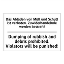 Das Abladen von Müll und Schutt /.../ - Dumping of rubbish and debris /.../