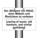 Das Ablagern von Abfall, alten /.../ - Leaving of waste, old furniture, /.../
