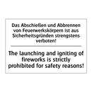 Das Abschießen und Abbrennen von /.../ - The launching and igniting of /.../
