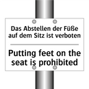 Das Abstellen der Füße auf dem /.../ - Putting feet on the seat is prohibited/.../
