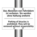 Das Abstellen von Fahrrädern ist /.../ - Parking of bicycles is prohibited. /.../