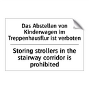 Das Abstellen von Kinderwagen /.../ - Storing strollers in the stairway /.../