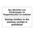 Das Abstellen von Kinderwagen /.../ - Storing strollers in the stairway /.../