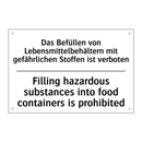 Das Befüllen von Lebensmittelbehältern /.../ - Filling hazardous substances into /.../