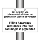 Das Befüllen von Lebensmittelbehältern /.../ - Filling hazardous substances into /.../