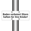 Baden verboten! Eltern haften für ihre Kinder!